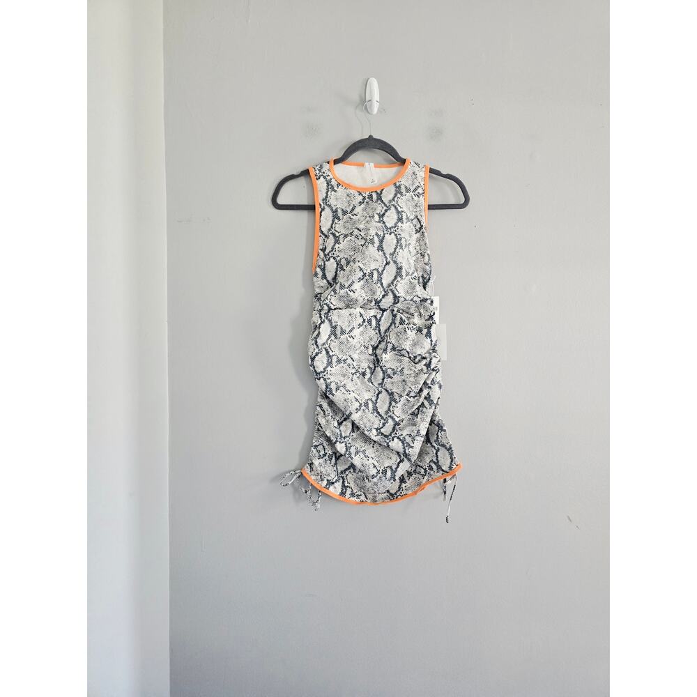 Anthropologie Daily Practice Snake Runched Bodycon Dress S NWT - Picture 5 of 6